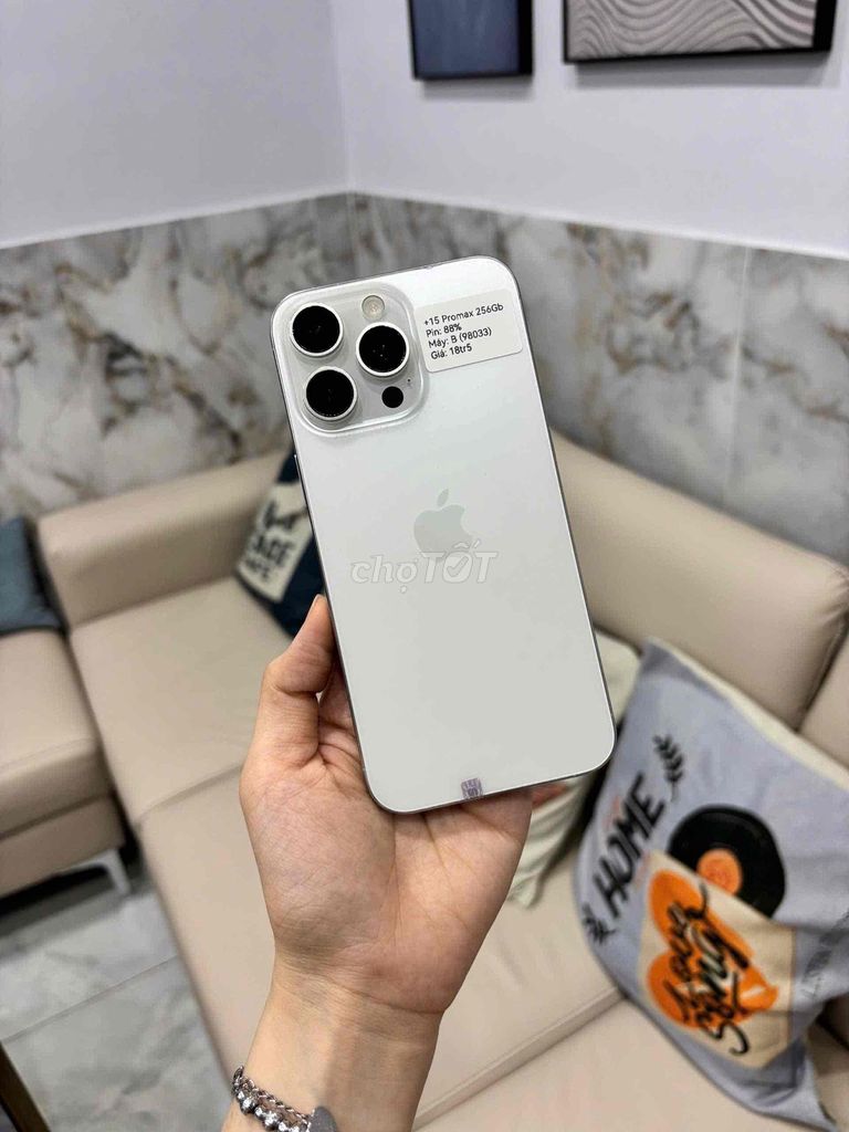 iPhone 15 Promax 256GB LL/A Zin Đẹp 98 Pin 88. Mua bán Điện thoại tại Huyện Hóc Môn Tp Hồ Chí Minh được đăng bởi SIRI STORE HCM hình 1