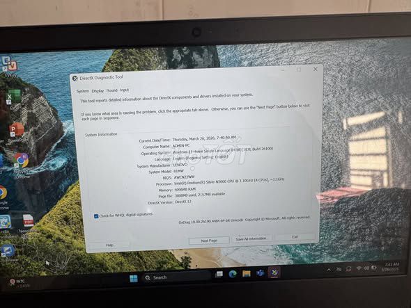 Lenovo 81MW N5000 4GB Bạc. Mua bán Laptop tại Quận 1 Tp Hồ Chí Minh được đăng bởi Hội Đồ Điện Tử hình 1