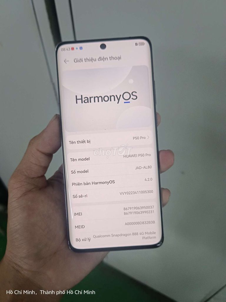 Huawei P50 Pro 256GB Đen. Mua bán Điện thoại tại Thành phố Thủ Đức Tp Hồ Chí Minh được đăng bởi hoàng thạch hình 1