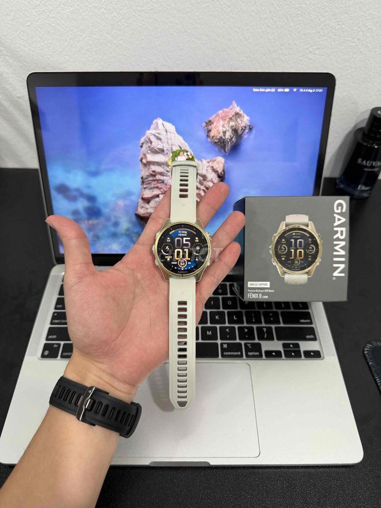 Garmin Fenix8 43mm Sapphire Bh 03/2027. Mua bán Thiết bị đeo thông minh tại Quận Thanh Xuân Hà Nội được đăng bởi Mạnh Garmin hình 1