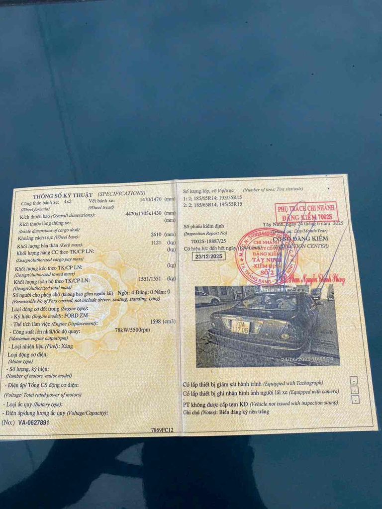 Ford Laser 2002 chính chủ, máy số chất.. Mua bán Ô tô tại Huyện Củ Chi Tp Hồ Chí Minh được đăng bởi nguyễn luân ôtô củ chi hình 12