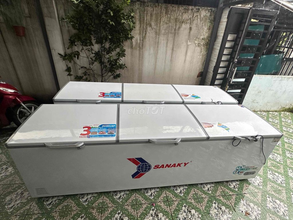 Tủ Đông Sanaky 1300 lít inverter new 95% zin đẹp