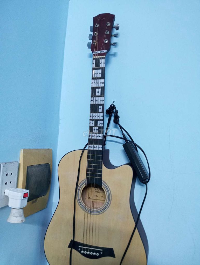 Đàn guitar acoustic Woim 38C Gỗ Vàng nhạt. Mua bán Nhạc cụ tại Huyện Bình Chánh Tp Hồ Chí Minh được đăng bởi THIỆN HÀO hình 1