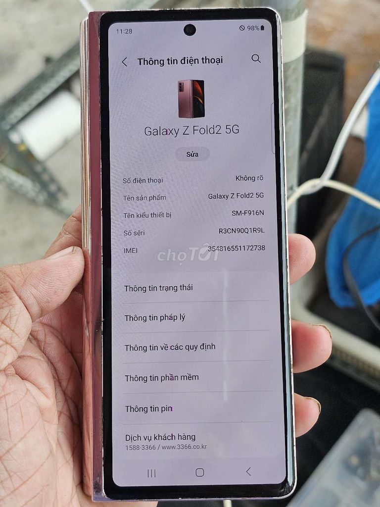  Galaxy Z Fold2 5G 256GB vàng đồng giá rẻ . Mua bán Điện thoại tại Quận 8 Tp Hồ Chí Minh được đăng bởi Thiên Hòa mobile  hình 1