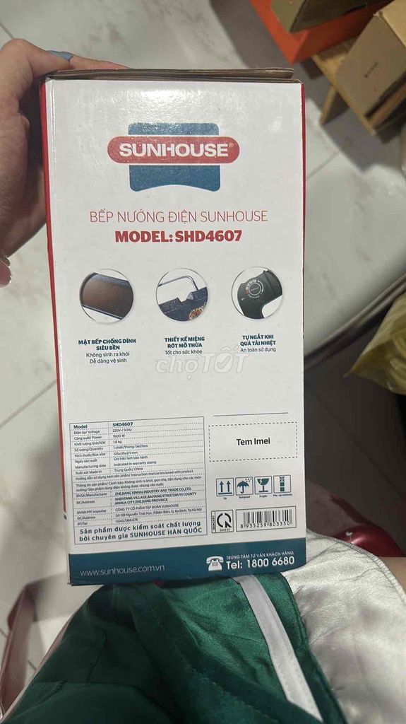 Bếp nướng điện SUNHOUSE SHD4607. Mua bán Bếp, lò, đồ điện nhà bếp tại Huyện Bình Chánh Tp Hồ Chí Minh được đăng bởi Lâm Gia Yến hình 1