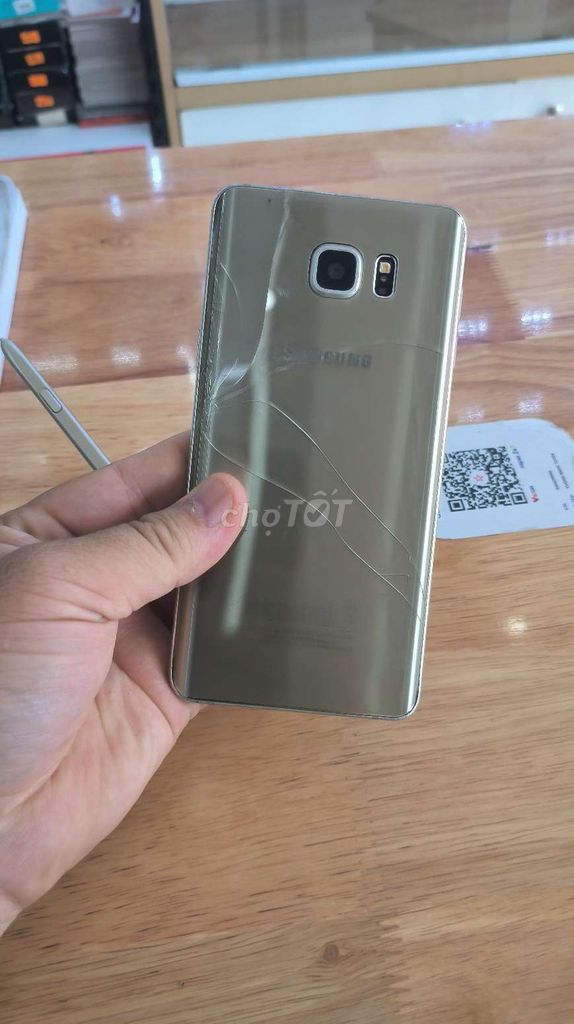 Samsung Note 5 4GB 32GB Vàng Lưng vỡ. Mua bán Điện thoại tại Quận Tây Hồ Hà Nội được đăng bởi NTmobile shop di động hình 1