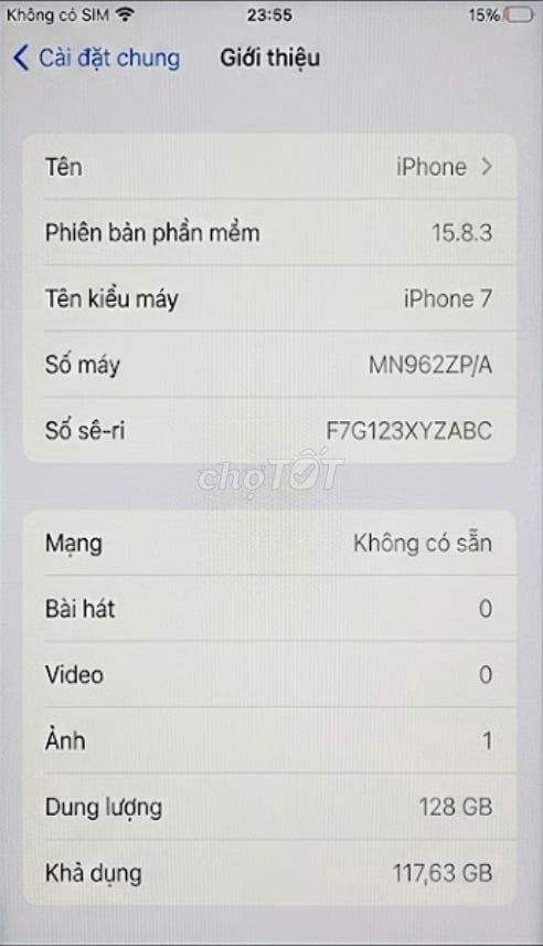 Apple iPhone 7 128GB Vàng hồng Đã sử dụng. Mua bán Điện thoại tại Huyện Đông Hưng Thái Bình được đăng bởi Tên chưa cung cấp hình 1