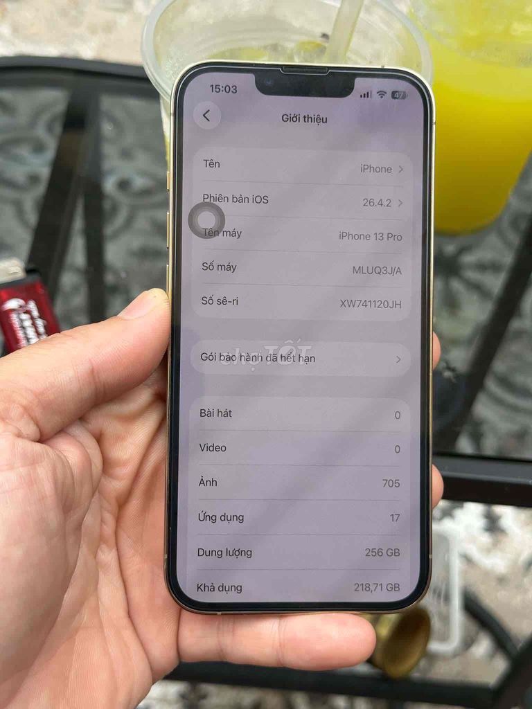 iPhone 13 Pro 256GB Vàng. Mua bán Điện thoại tại Quận Hai Bà Trưng Hà Nội được đăng bởi Quốc Bảo hình 1