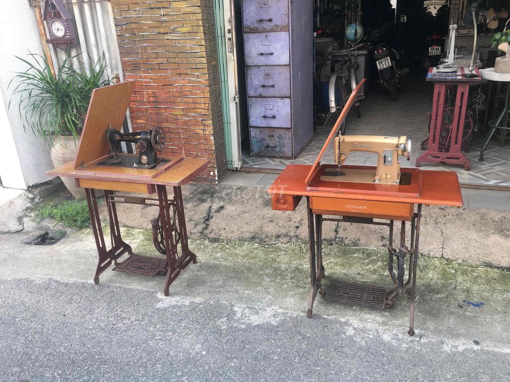 bộ Máy may xưa decor