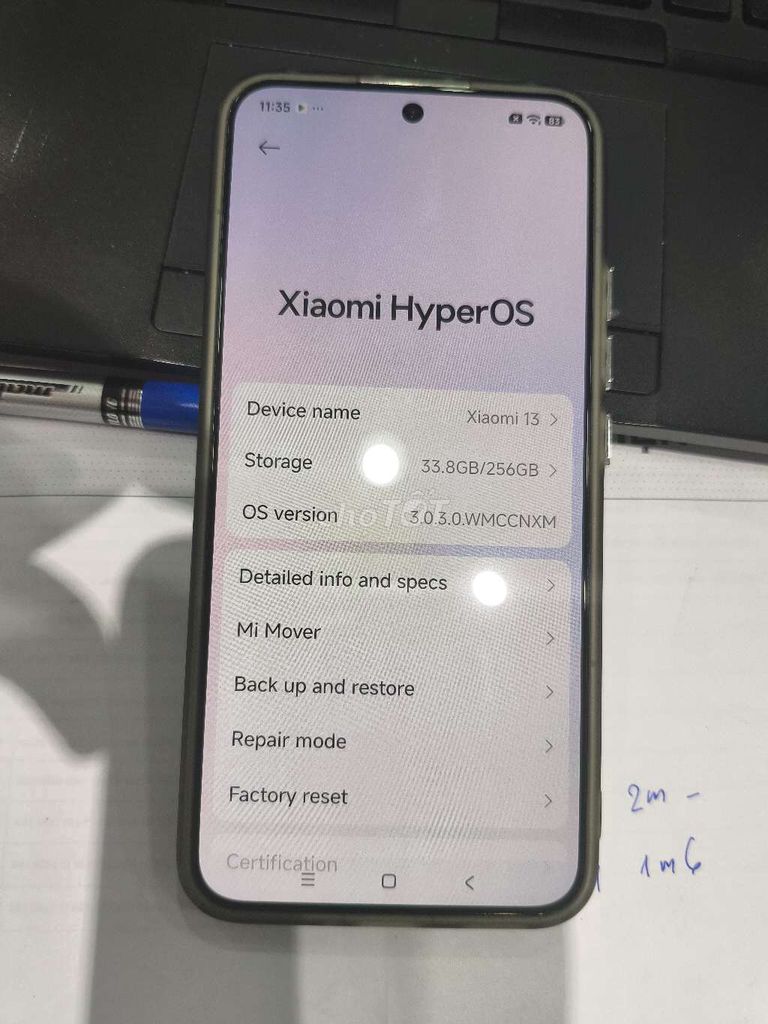 Xiaomi 13 256GB Đã sử dụng 95%. Mua bán Điện thoại tại Quận Hà Đông Hà Nội được đăng bởi Nguyễn Thành Trung hình 1
