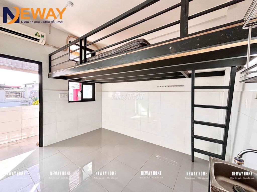 DUPLEX DẠNG CHUNG CƯ MINI CÓ CỬA SỔ TRỜI + BAN CÔNG CHUNG 