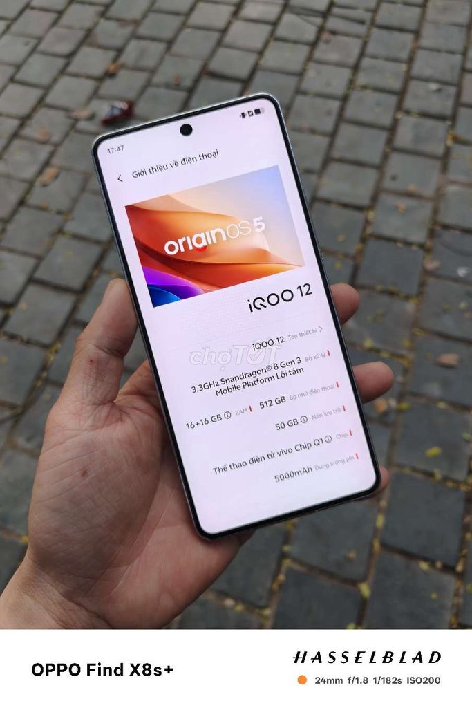 iQOO 12 512GB Trắng. Mua bán Điện thoại tại Quận Đống Đa Hà Nội được đăng bởi Phạm Đức hình 1