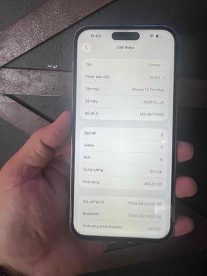 14 Promax 512gb Qt mỹ màn thay,mên zin full c.năng. Mua bán Điện thoại tại Quận Hai Bà Trưng Hà Nội được đăng bởi Hoàng Văn Bằng