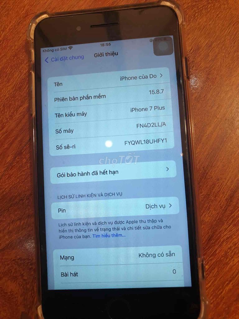 iPhone 7 Plus 128GB Đen Đã thay màn. Mua bán Điện thoại tại Quận Thanh Xuân Hà Nội được đăng bởi Lichqas hình 1