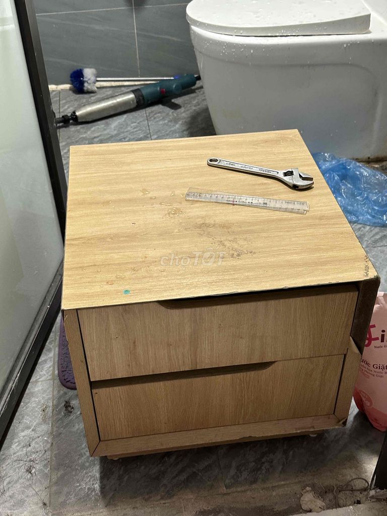 Đôn đầu giường gỗ 2 ngăn. Mua bán Tủ, kệ gia đình tại Quận Thanh Xuân Hà Nội được đăng bởi Hà hình 1