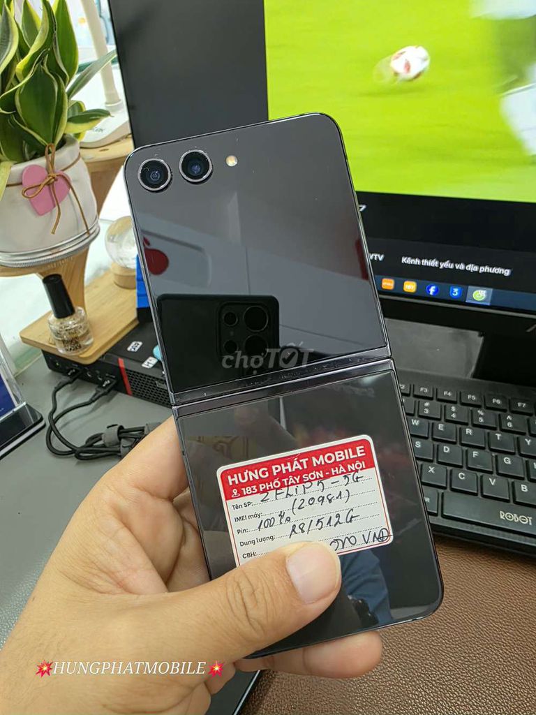 Samsung Z Flip5 5G 12G/512GB Đen Zin đẹp 99%. Mua bán Điện thoại tại Quận Đống Đa Hà Nội được đăng bởi HƯNG PHÁT Mobile hình 1