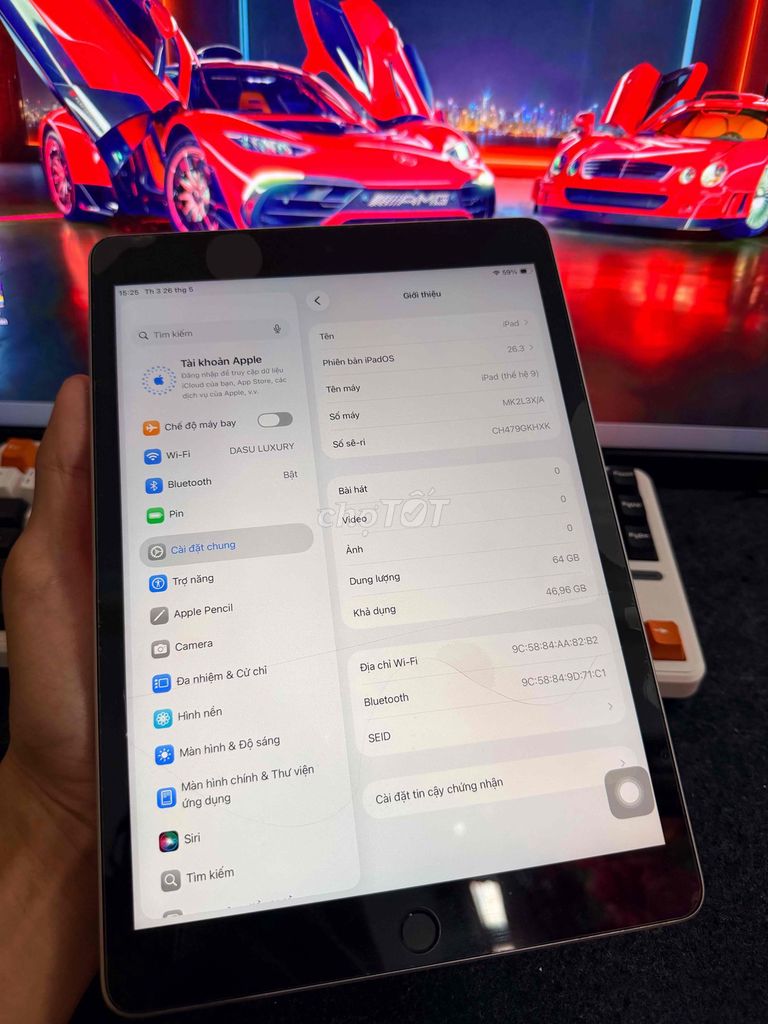 Apple iPad (thế hệ 9) 64GB Bạc. Mua bán Máy tính bảng tại Quận Hai Bà Trưng Hà Nội được đăng bởi Đức hình 1
