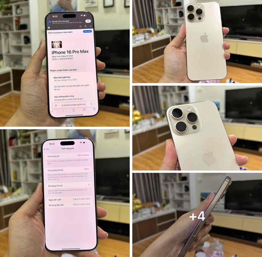 iPhone 16 Pro Max 512GB Sa mạc FULLBOX APPLE 2025. Mua bán Điện thoại tại Quận Thanh Xuân Hà Nội được đăng bởi Nguyễn Huy Dũng hình 1