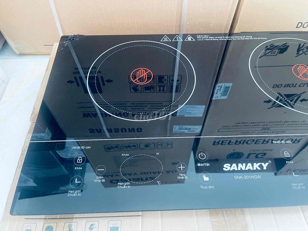 Bếp hồng ngoại đôi lắp âm Sanaky SNK-201HGW