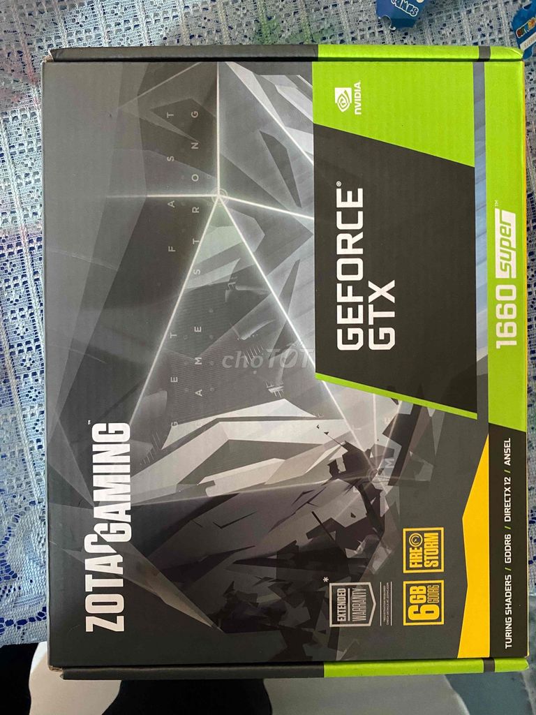 Card màn hình Zotac GTX 1660 Super 6GB Đen. Mua bán Linh kiện (RAM, Card...) tại Huyện Đất Đỏ Bà Rịa - Vũng Tàu được đăng bởi Decor Puff hình 1