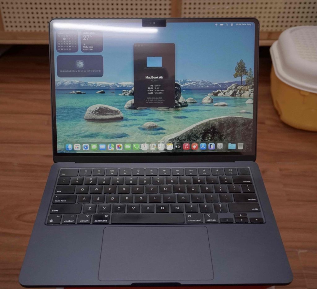Apple Macbook Air M2 16GB/256GB Như mới. Mua bán Laptop tại Quận Ninh Kiều Cần Thơ được đăng bởi Huỳnh Minh Tuấn hình 1