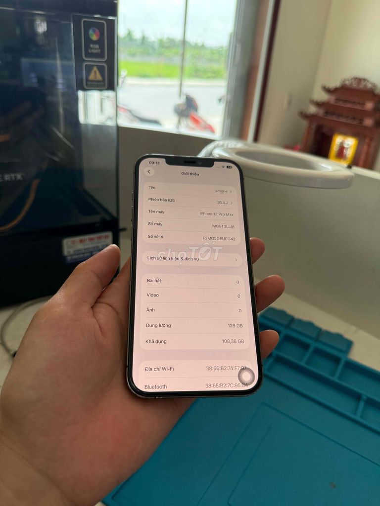 Apple iPhone 12 Pro Max 128GB Xám. Mua bán Điện thoại tại Huyện Thuỷ Nguyên Hải Phòng được đăng bởi Hùng Nguyễn THP store hình 1