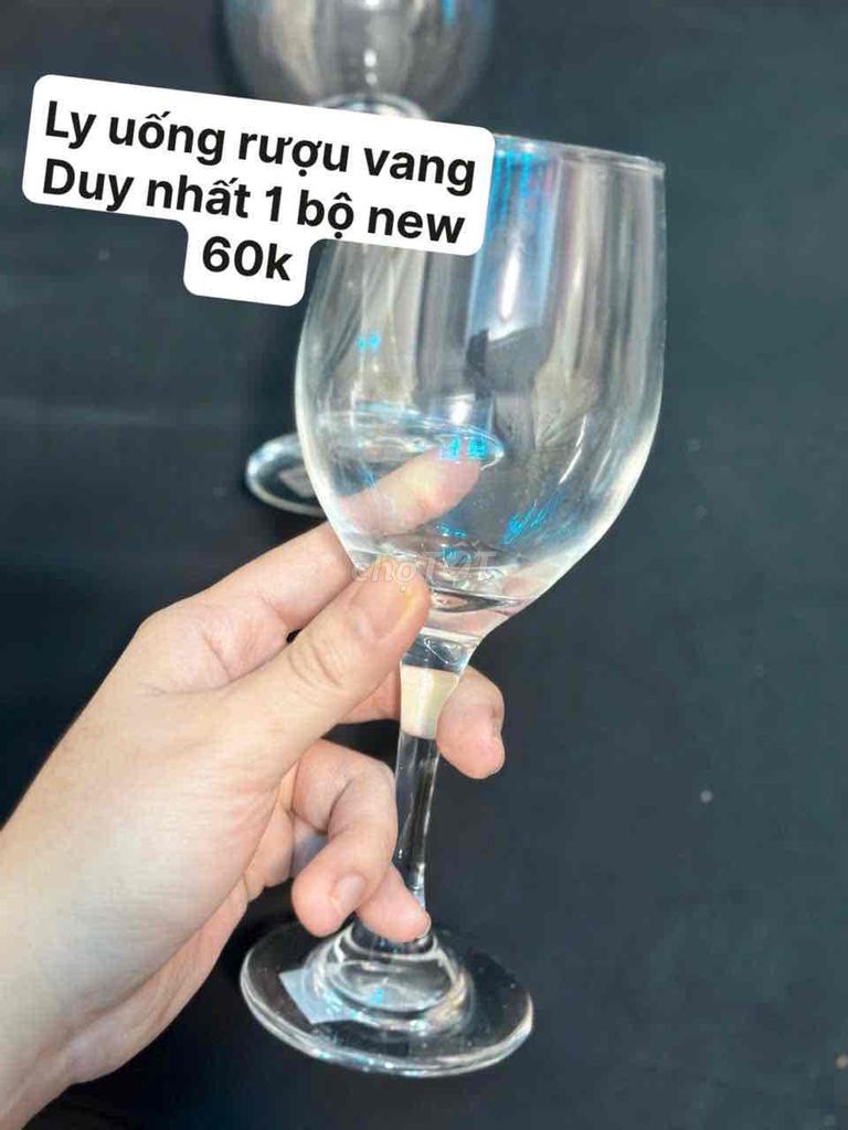 Ly uống rượu vang Thủy tinh Mới. Mua bán Dụng cụ nhà bếp tại Quận Bình Tân Tp Hồ Chí Minh được đăng bởi Gia Hân hình 1