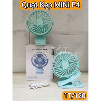 Quạt Kẹp Bàn Mini Fan F4-Quạt kẹp cắm điện