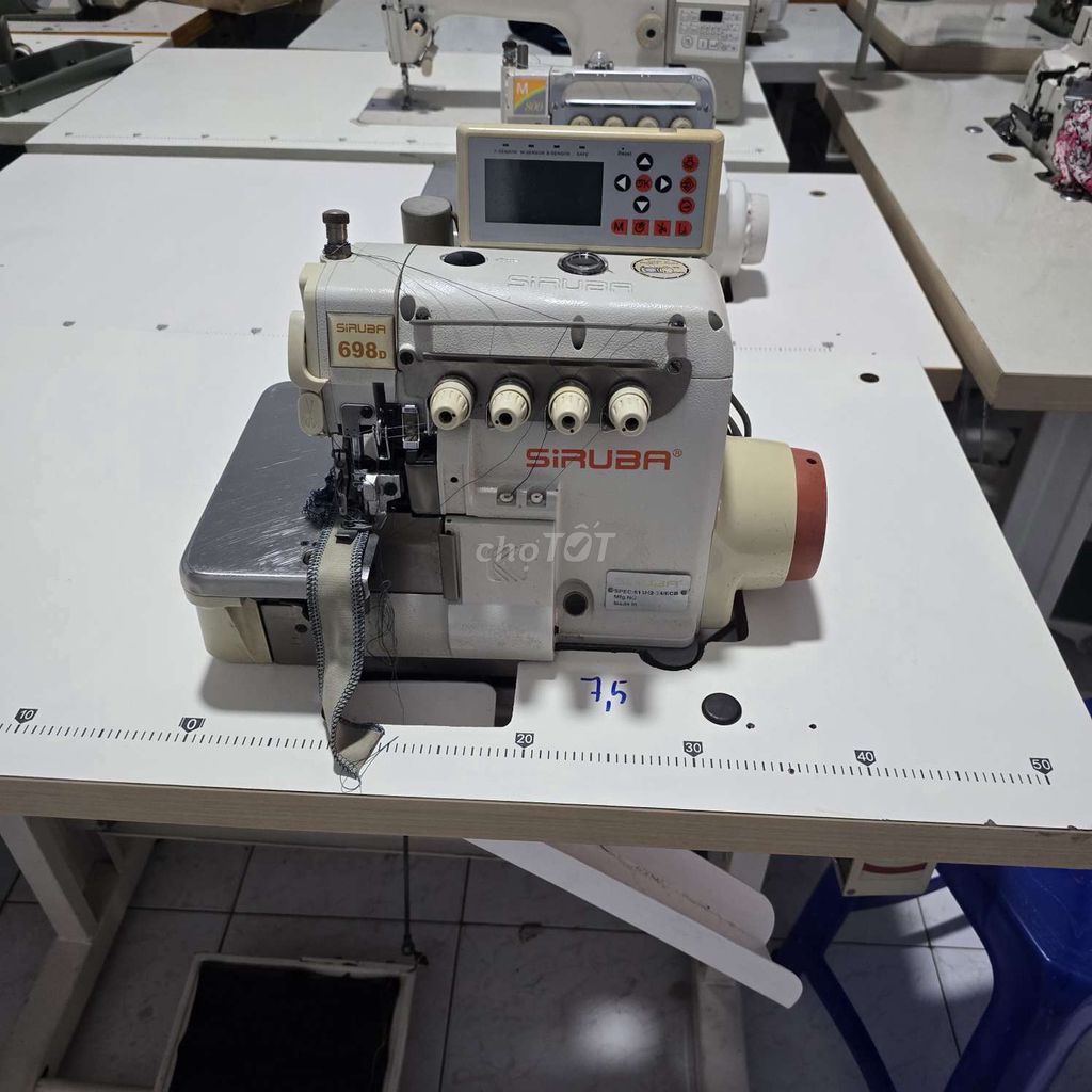 Máy vắt sổ điện tử Siruba 698D cắt chỉ tự động cũ. Mua bán Đồ chuyên dụng, Giống nuôi trồng tại Quận Tân Phú Tp Hồ Chí Minh được đăng bởi Thanh Lý Máy May hình 1