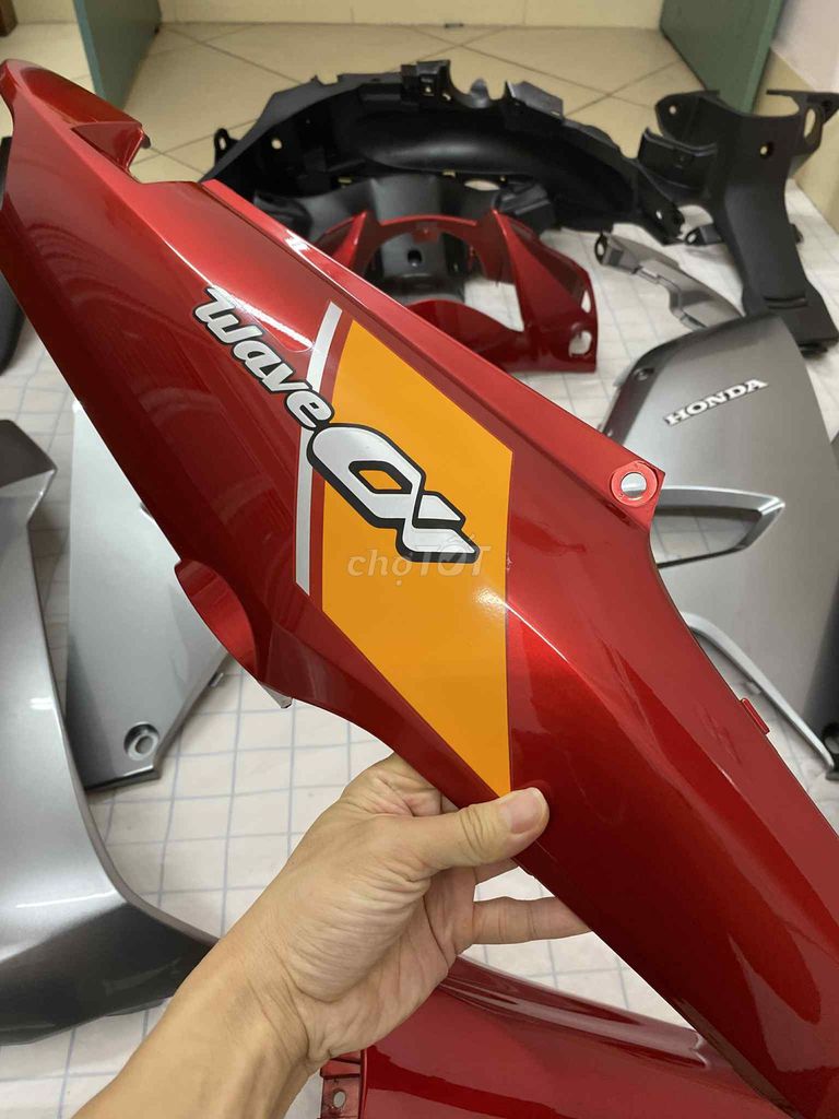 Bộ nhựa dàn áo xe Wave A110 màu Đỏ Xám 2017-2025. Mua bán Phụ tùng xe tại Quận Cầu Giấy Hà Nội được đăng bởi Nguyễn Quang Huy hình 3