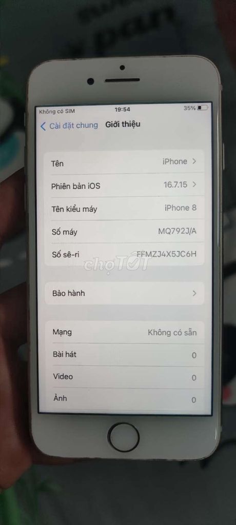 Apple iPhone 8 64GB Trắng Like New. Mua bán Điện thoại tại Quận Cái Răng Cần Thơ được đăng bởi HOANG PHÚC hình 1