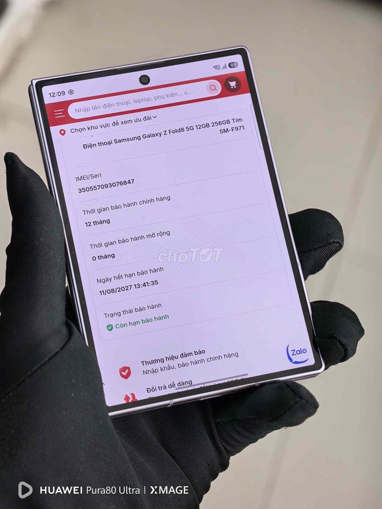 Samsung Galaxy Z Fold8 5G 256GB Tím Đã sử dụng. Mua bán Điện thoại tại Thành phố Đà Lạt Lâm Đồng được đăng bởi Lộc Lá Mô Bai hình 1