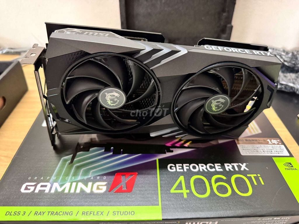 Card đồ họa MSI RTX 4060 Ti 8GB Đen đã qua sử dụng. Mua bán Linh kiện (RAM, Card...) tại Thành phố Huế Thừa Thiên Huế được đăng bởi Bùi Hoàng Việt hình 1