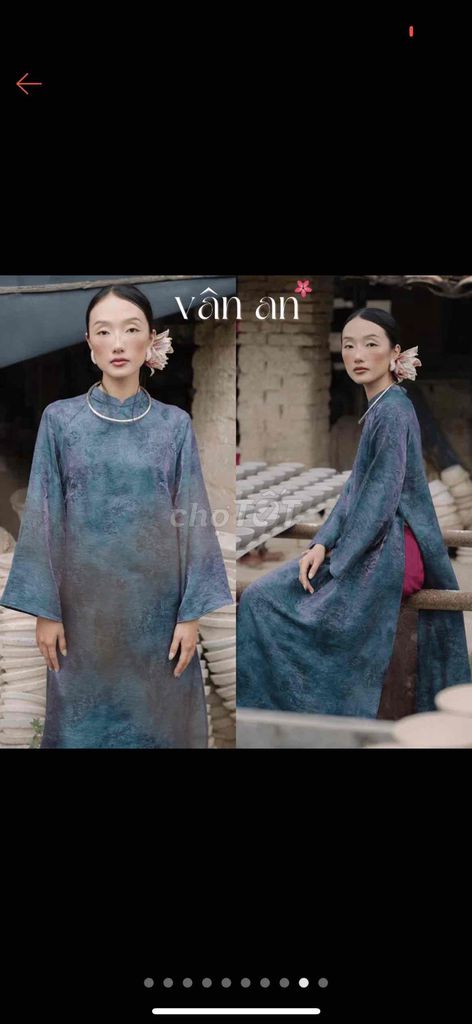 Áo dài Nữ Xanh tím size S-M Đã sử dụng. Mua bán Quần áo tại Quận Ba Đình Hà Nội được đăng bởi trale810 hình 1