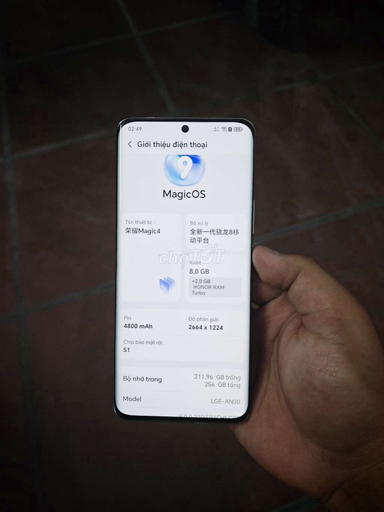 Honor Magic 4 8GB/256GB Xanh. Mua bán Điện thoại tại Quận Cầu Giấy Hà Nội được đăng bởi Lê Tiến Việt hình 1