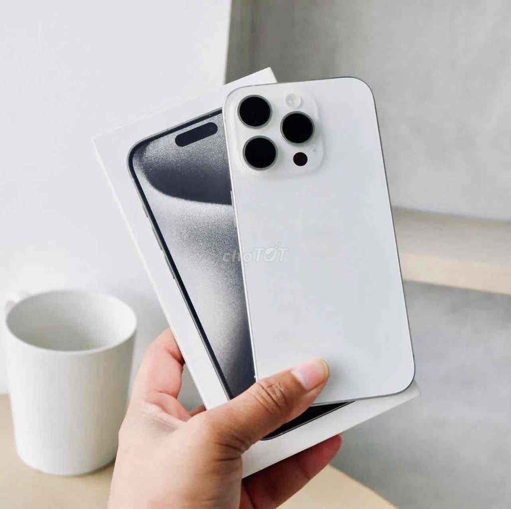 iPhone 15 Pro Max 256GB Trắng FULLBOX APPLE 2025. Mua bán Điện thoại tại Quận 10 Tp Hồ Chí Minh được đăng bởi iStockHCM hình 1