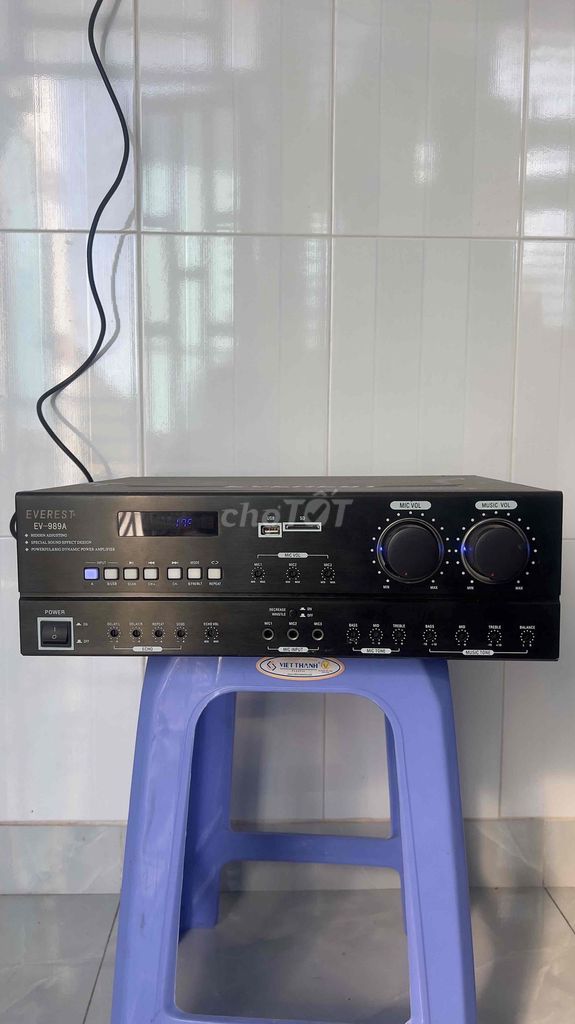 Amply karaoke Everest EV-999A Đen. Mua bán Tivi, Âm thanh tại Huyện Bình Chánh Tp Hồ Chí Minh được đăng bởi MR loan hình 1
