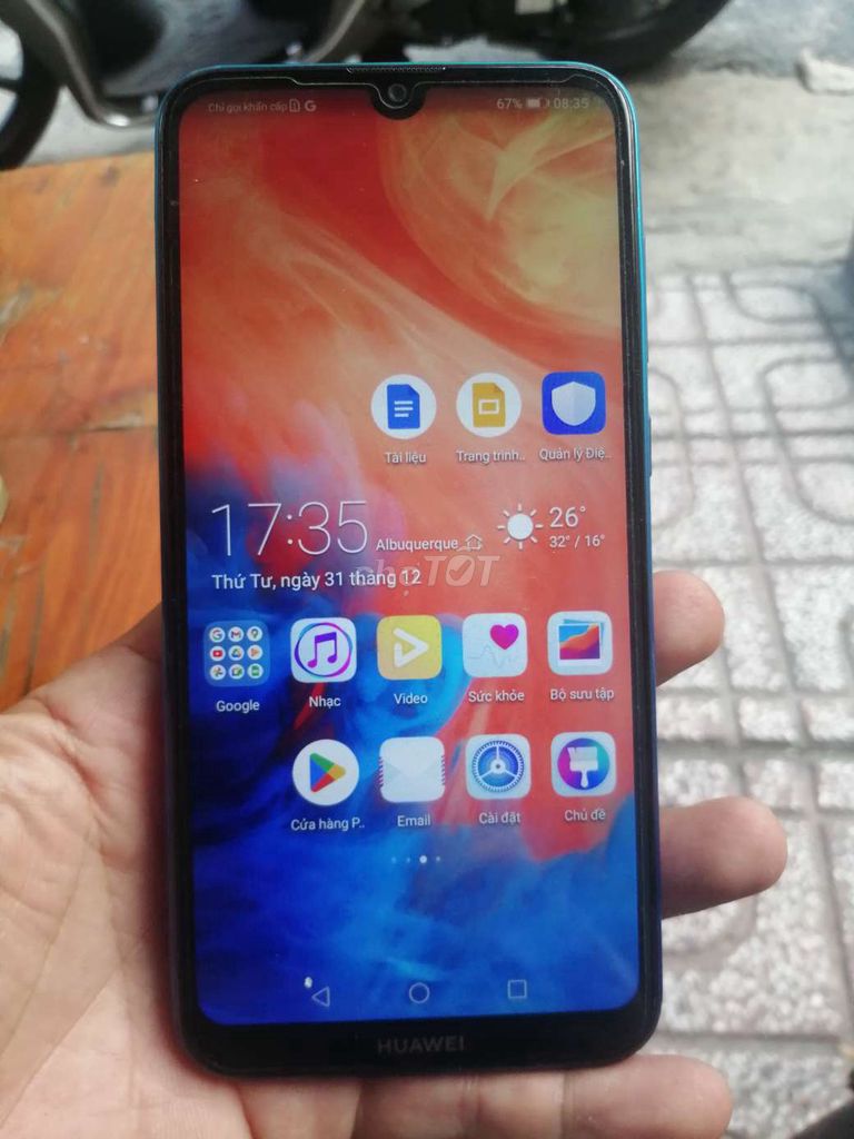 huawei y7 2019 đen 3/32g và oppo a5s full