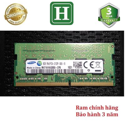 Ram laptop DDR4 8GB bus 2133, bảo hành 36 tháng