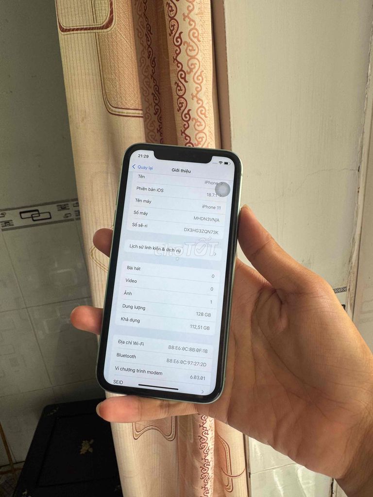 iPhone 11 128GB VNA Zin Chuẩn. Mua bán Điện thoại tại Quận Bình Thuỷ Cần Thơ được đăng bởi KengBu hình 1