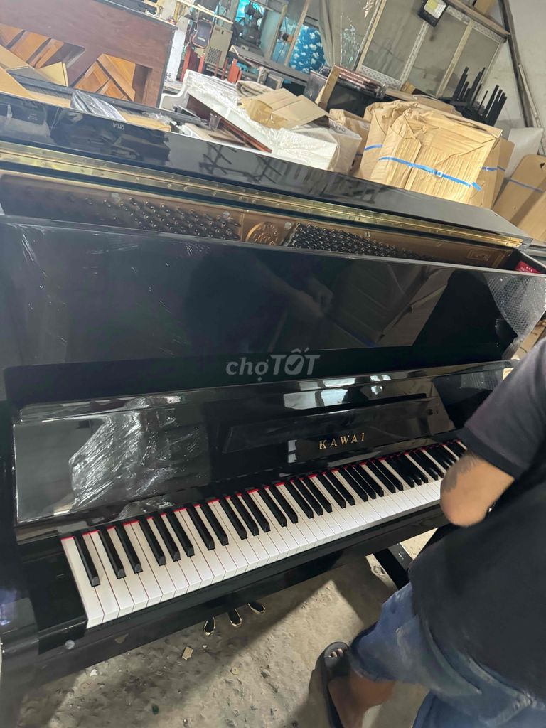 piano cơ kawai Ku1B có 6 cây bh 10 năm