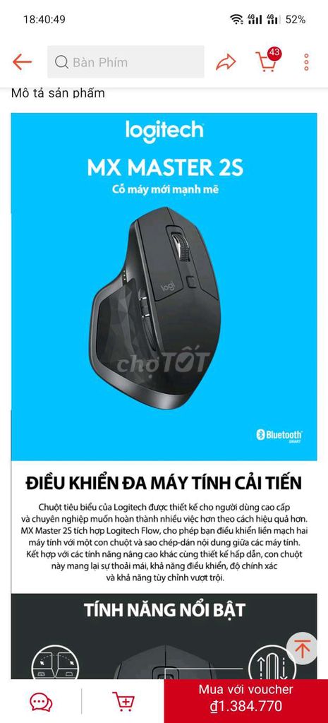 Chuột logitech Mx Master 2S