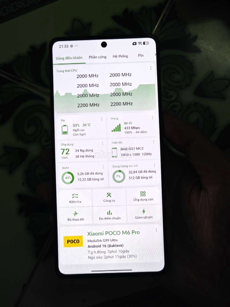 Xiaomi POCO M6 Pro 12GB/512GB Xanh Đã sử dụng. Mua bán Điện thoại tại Quận 10 Tp Hồ Chí Minh được đăng bởi Bùi Thanh Bình hình 1