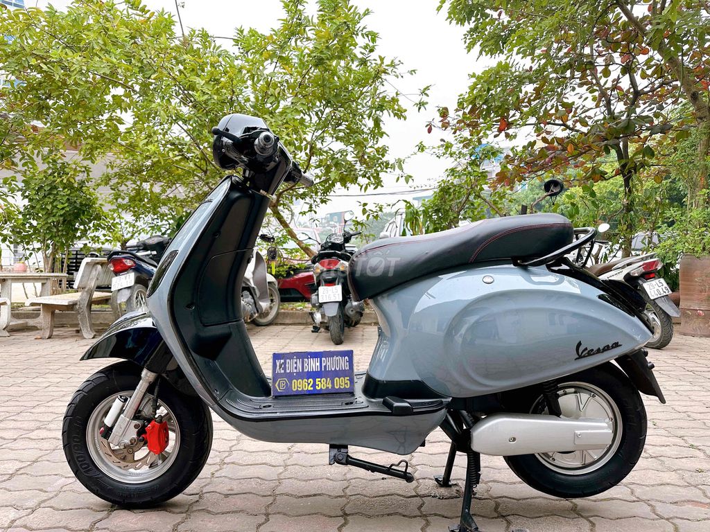 Xe máy điện Vespa Espero Xanh xi măng. Mua bán Xe điện tại Quận Bắc Từ Liêm Hà Nội được đăng bởi Xe điện Bình Phương hình 6