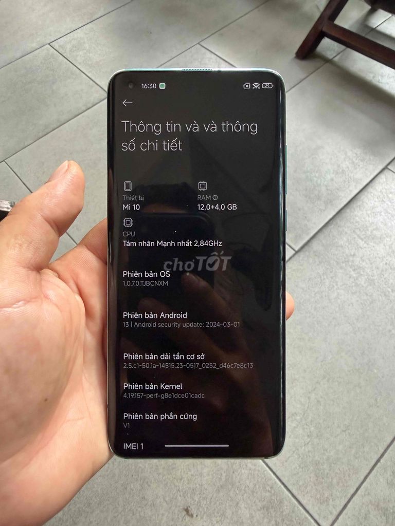 Xiaomi Mi 10 12GB 256GB Xanh ngọc gl. Mua bán Điện thoại tại Quận Tân Phú Tp Hồ Chí Minh được đăng bởi nguyen son  hình 1