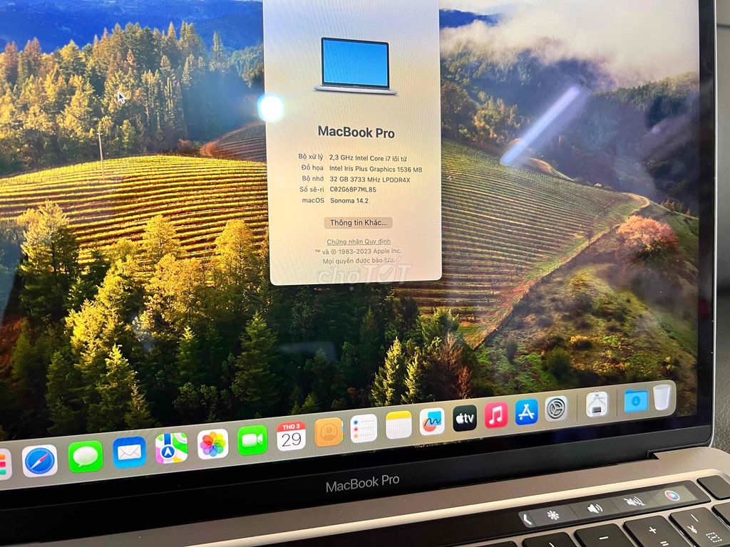 Apple Macbook Pro 2020 i7 13 inch 32GB/512GB. Mua bán Laptop tại Thành phố Thủ Đức Tp Hồ Chí Minh được đăng bởi trần hoàng tân hình 1