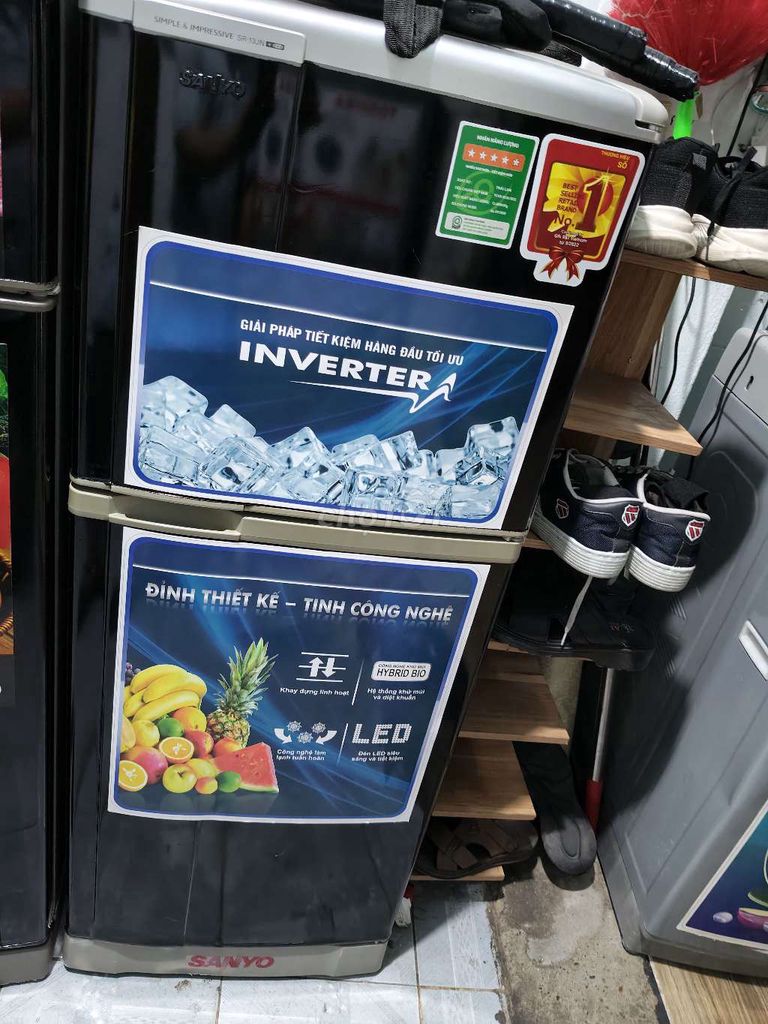 Tủ lạnh Sanyo Aqua 140L Inverter. Mua bán Tủ lạnh tại Huyện Hóc Môn Tp Hồ Chí Minh được đăng bởi long hình 1