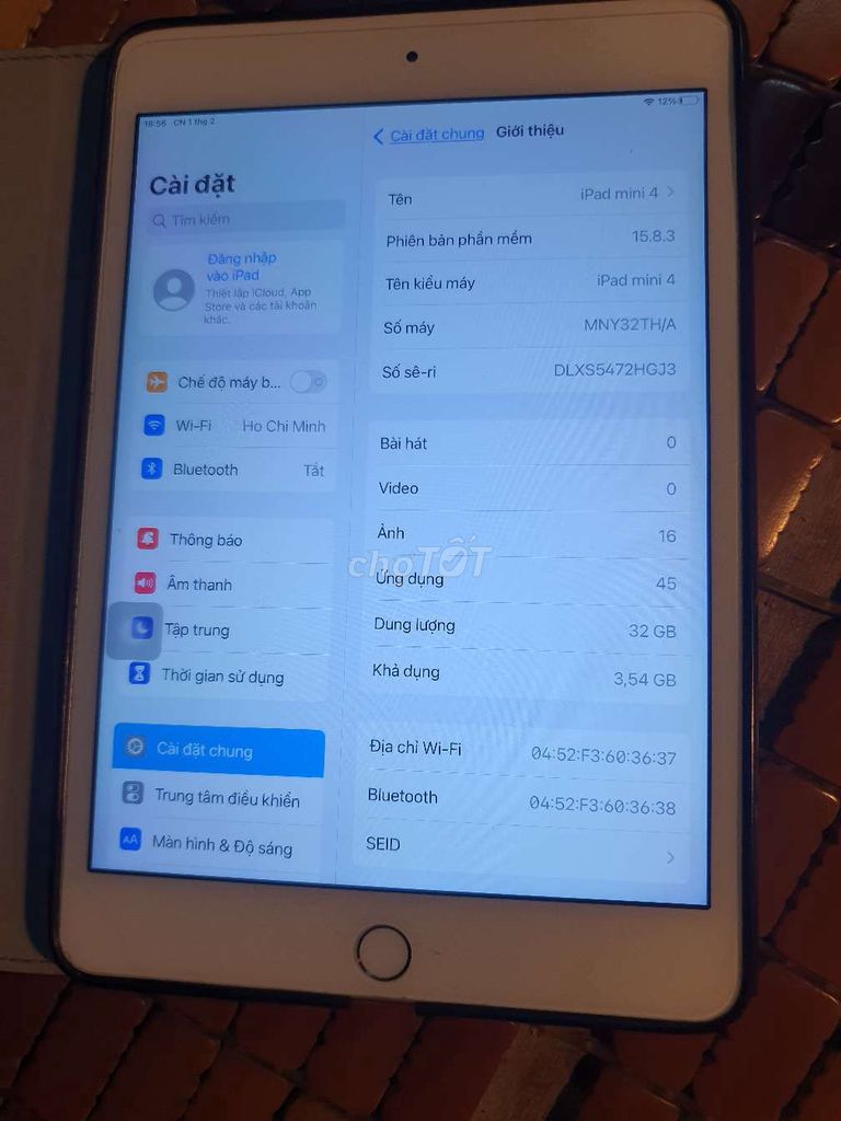 Apple iPad mini 4 32GB Vàng. Mua bán Máy tính bảng tại Quận Tân Bình Tp Hồ Chí Minh được đăng bởi TMV hình 1