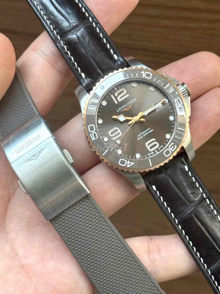 Longines Hydro Conquest Ceramic GrayRose L3.780.3.. Mua bán Đồng hồ tại Quận Hoàng Mai Hà Nội được đăng bởi Anh Tuấn hình 1