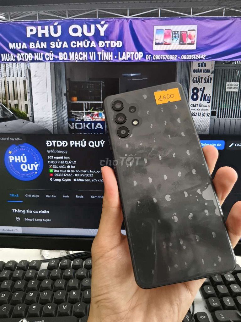 Ss A32 ram6/128 màn thay loại tốt, vỏ mới đẹp ten. Mua bán Điện thoại tại Thành phố Long Xuyên An Giang được đăng bởi ĐTDĐ Phú Quý hình 1